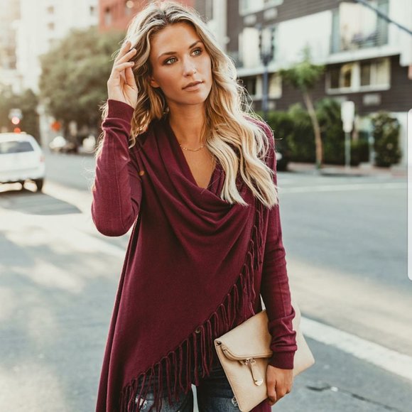 Sweaters - Vici Lovestitch Fringe Sweater